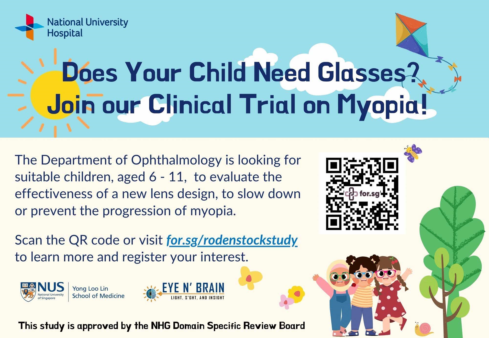 Paediatric Clinical Trial on Myopia