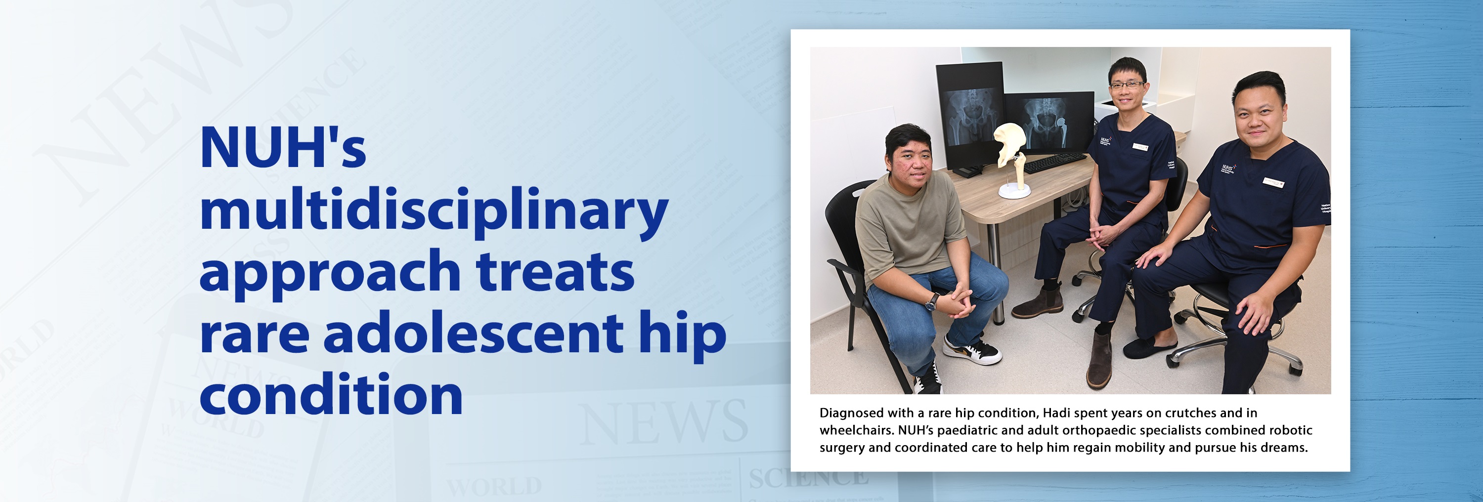 NUH treats rare hip condition