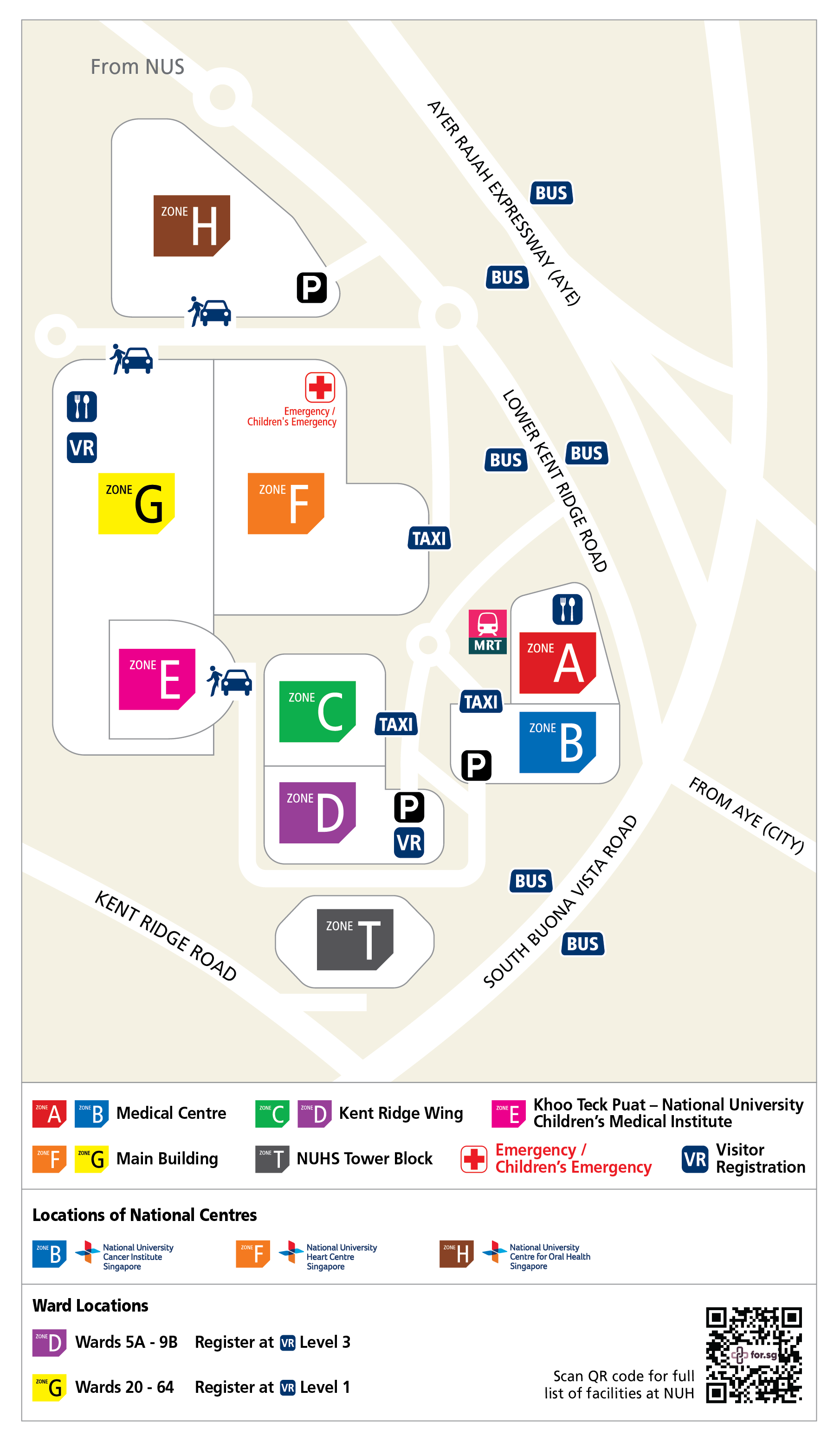 NUH Campus Map