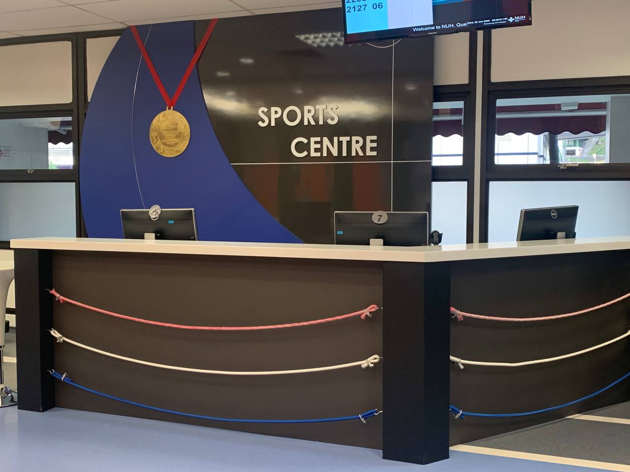 Registration and payment counter