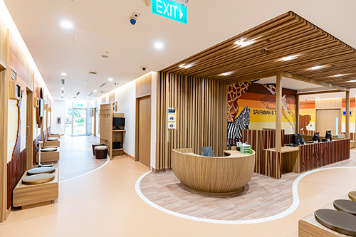 Level 7 waiting area