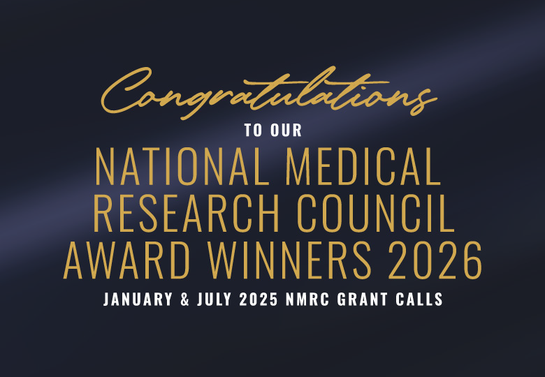 Congratulations to our National Medical Research Council Award Winners!