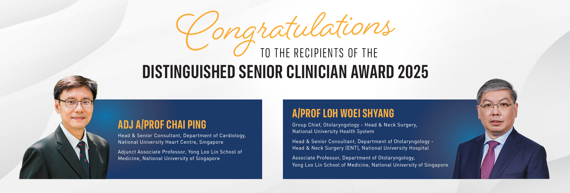 Distinguished Senior Clinician Award 2025
