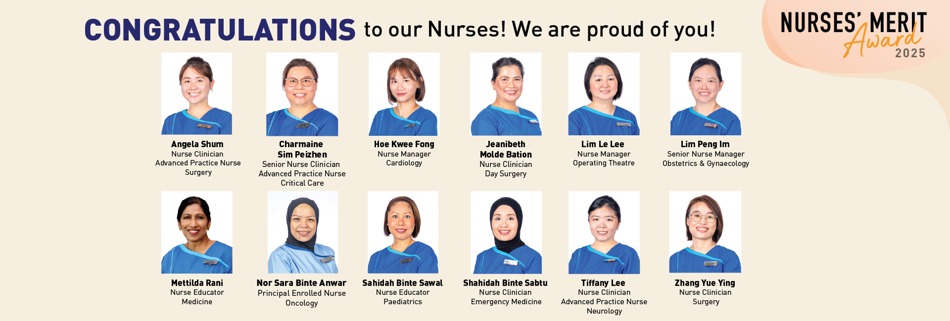 Nurses Merit Award 2025