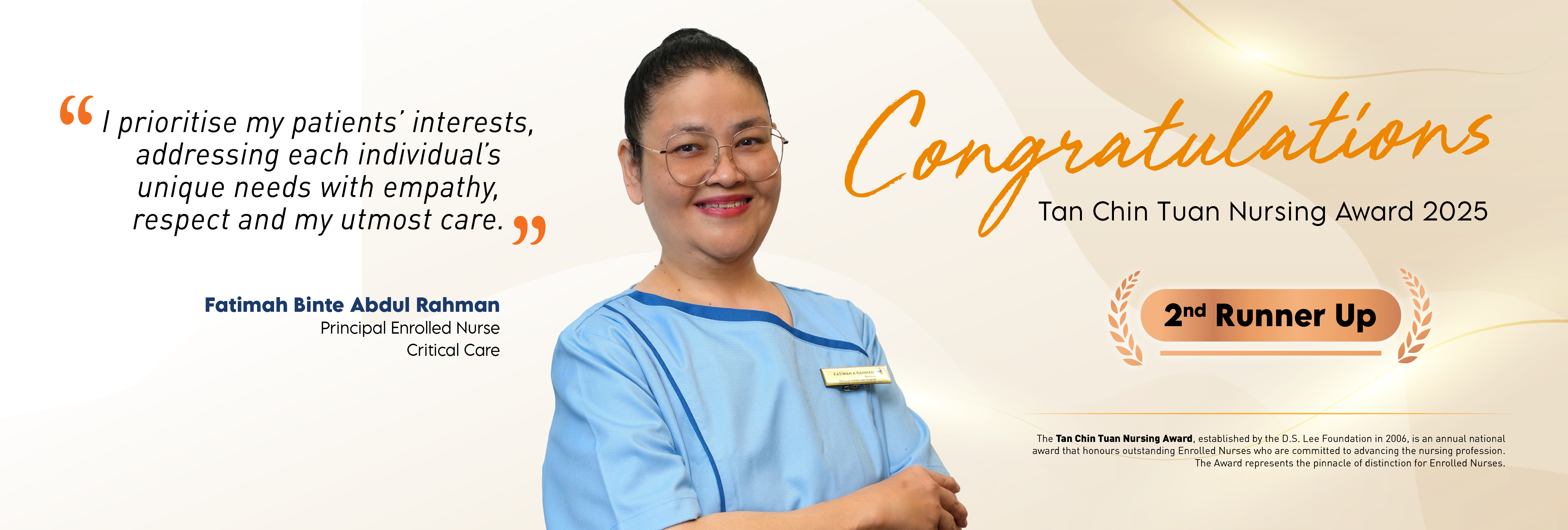 Tan Chin Tuan Nursing Award 2025