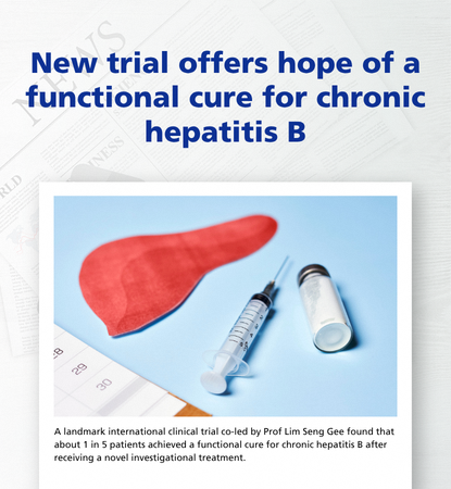 New trial offers hope of a functional cure for chronic hepatitis B