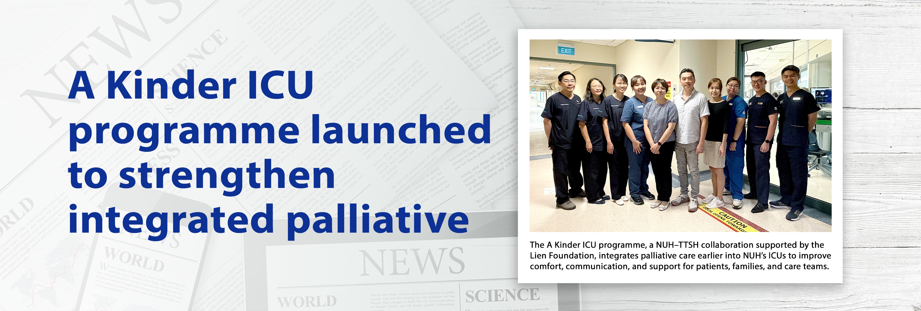 A Kinder ICU programme launched to strengthen integrated palliative