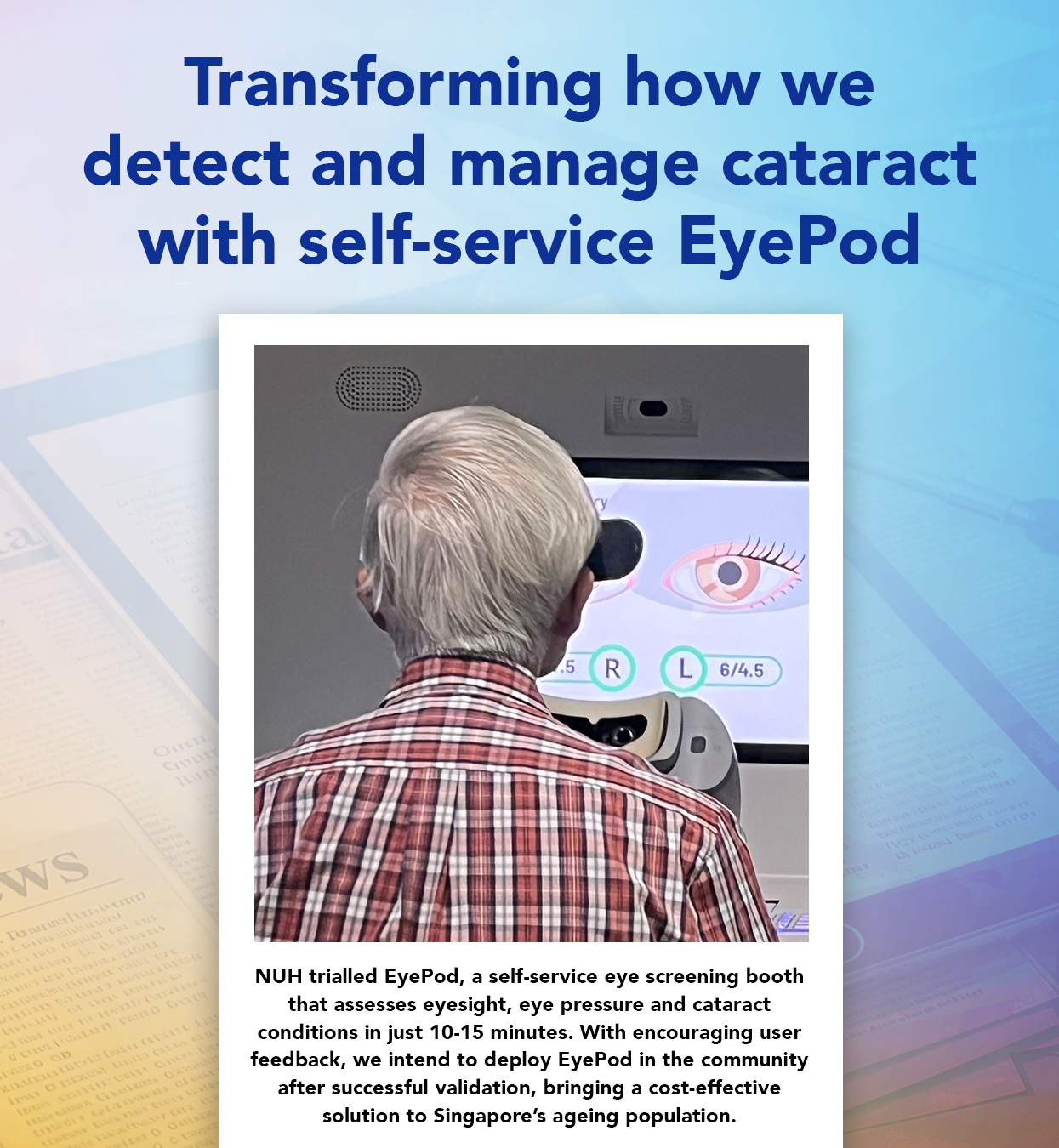 Transforming how we detect and manage cataract with self-service EyePod
