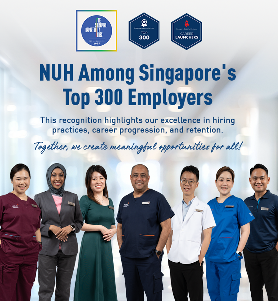 NUH is among Singapore's Top 300 Employers