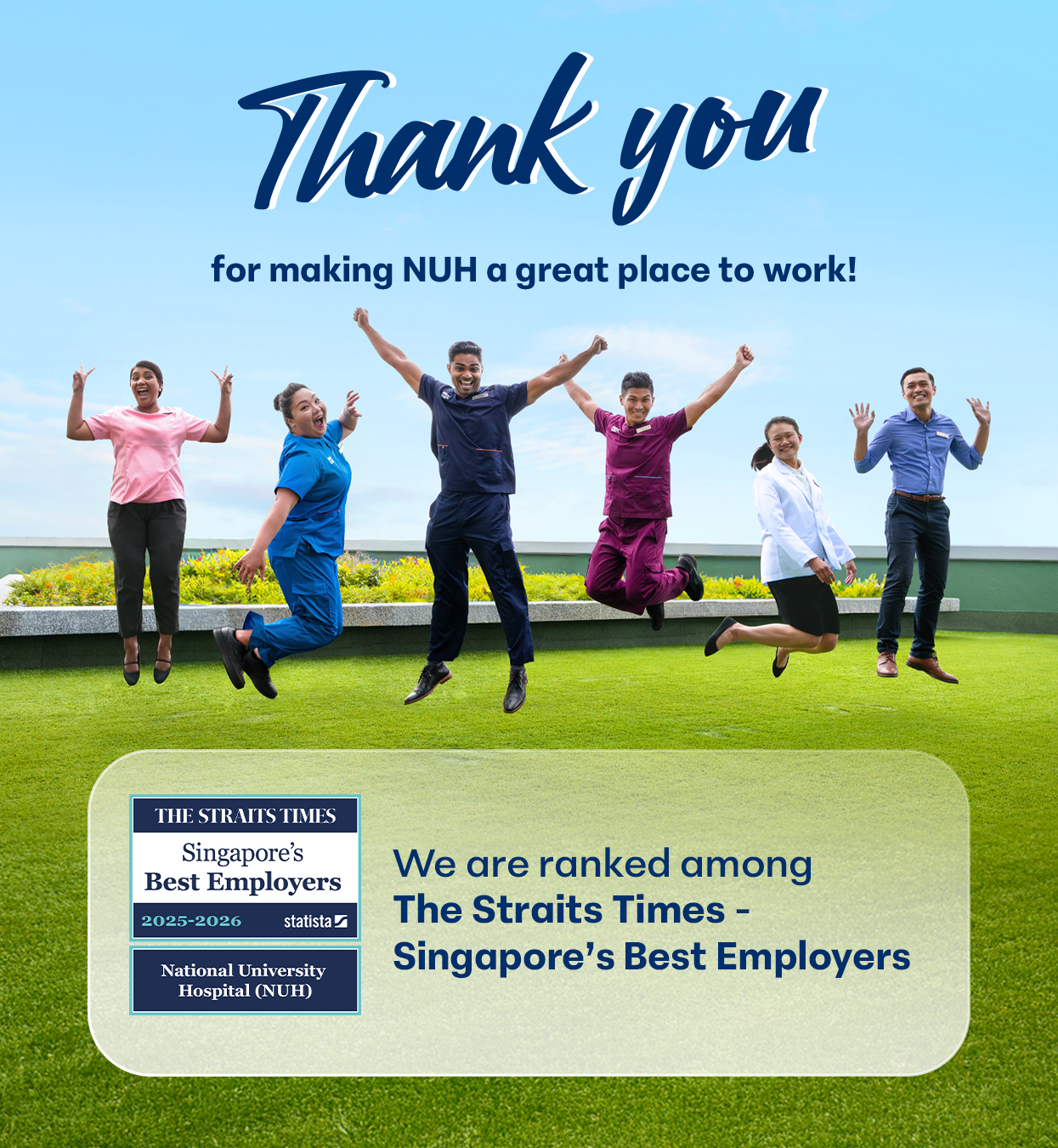 We are honoured to be recognised as one of Singapore&rsquo;s best employers by the Straits Times!