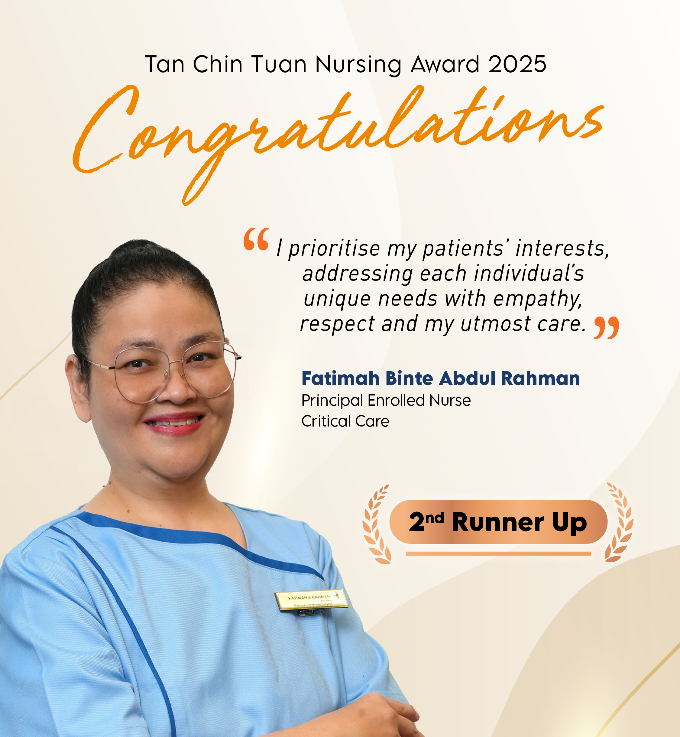 Tan Chin Tuan Nursing Award 2025