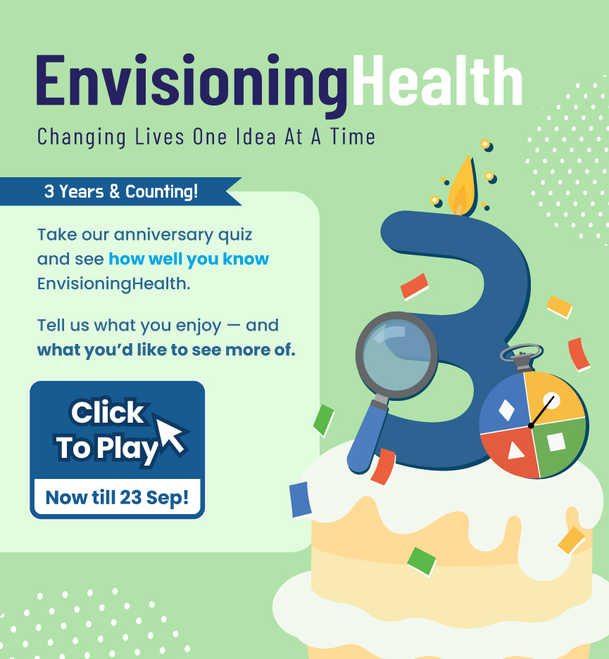 Take our anniversary quiz and see how well you know EnvisioningHealth. Tell us what you enjoy - and what you'd like to see more of.