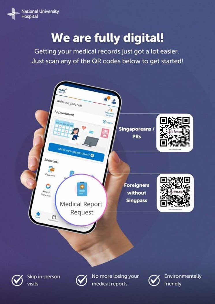 Going paperless for medical report request