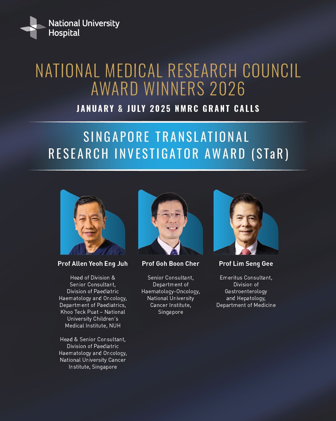 NMRC 2026 - Singapore Translational Research Investigator Award