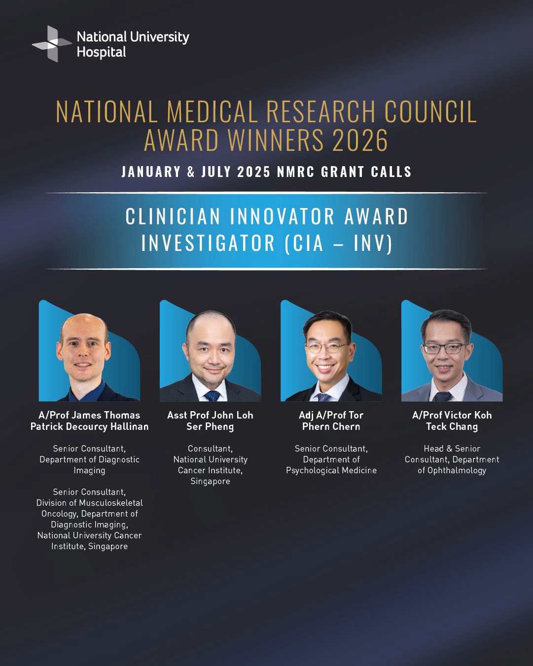 NMRC 2026 - Clinician Innovator Award Investigator