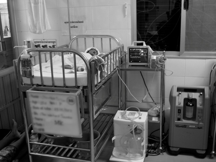 Patient in the neonatal ICU